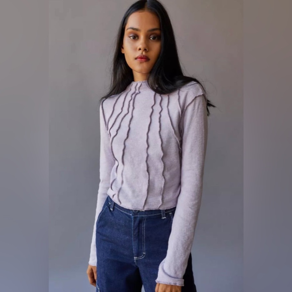 Mock Neck Top in Large